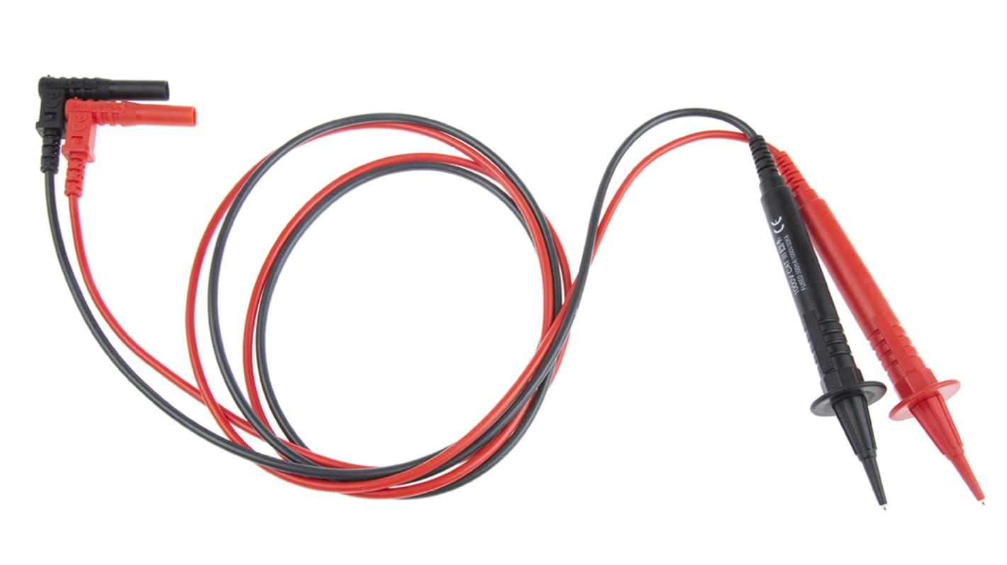 RS PRO 万用表表笔 探头组, 1.2m线长, 500mA, CAT III 1000V, CAT III