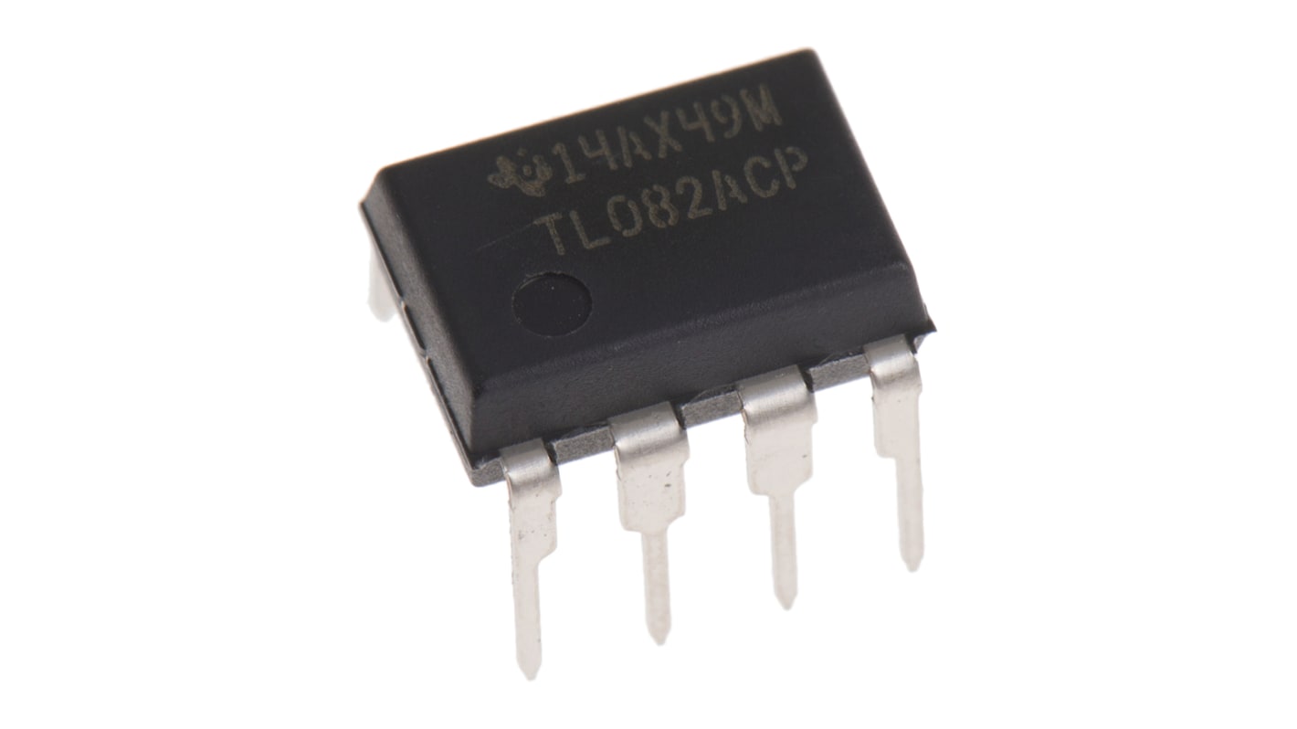 TL082ACP Texas Instruments, Op Amp, 3MHz, 8-Pin PDIP