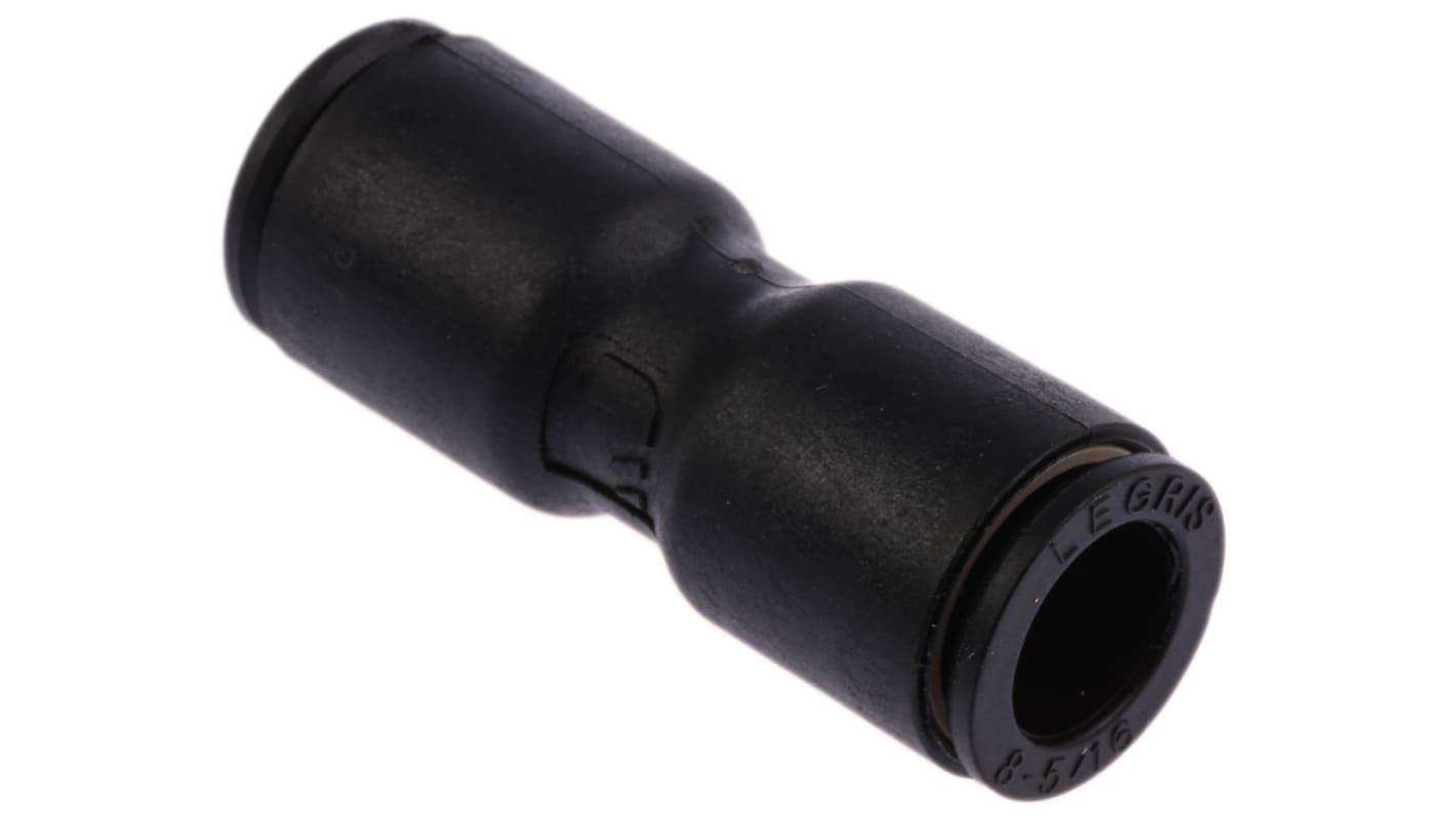 Legris LF3000 Series Straight Tube-to-Tube Adaptor, Push In 8 mm to Push In 8 mm, Tube-to-Tube Connection Style