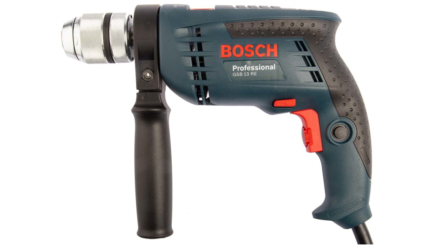 Bosch GSB Keyless 230V Corded Hammer Drill, Type F - Schuko plug