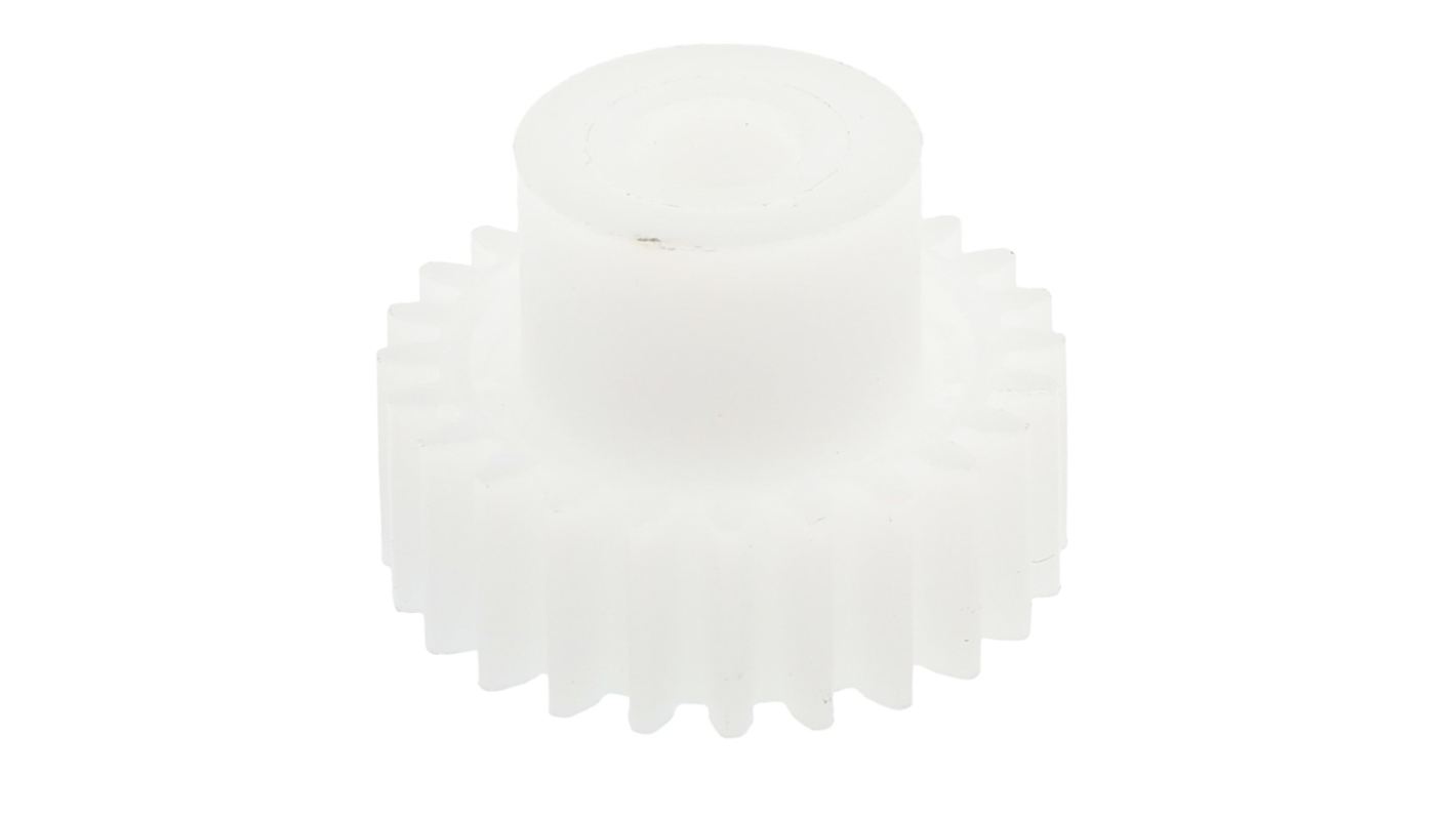 RS PRO 24 Teeth Spur Gear, 1 Module, 6mm Bore Diam, 24mm Pitch Diam, 15mm Hub Diam