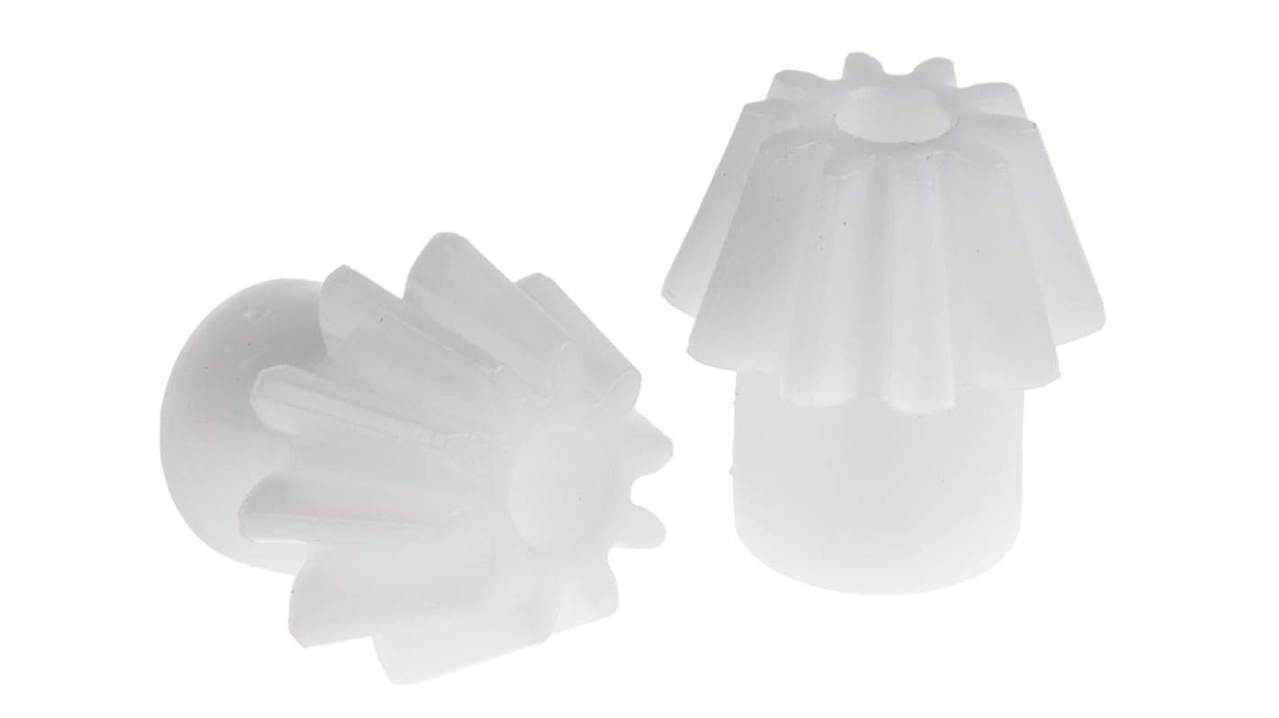 Engrenage conique RS PRO 10 dents , pas de 2mm, angle de 20°, alésage 6mm