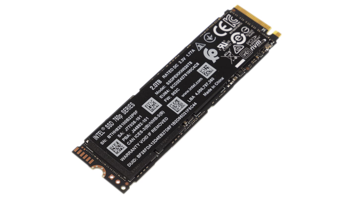 Intel Solid State Drive 760p M.2 2 TB Internal SSD Hard Drive