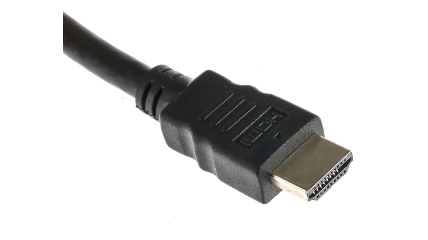 RS PRO HDMI-Kabel A HDMI Stecker B HDMI Stecker 4K max., 10m, Schwarz