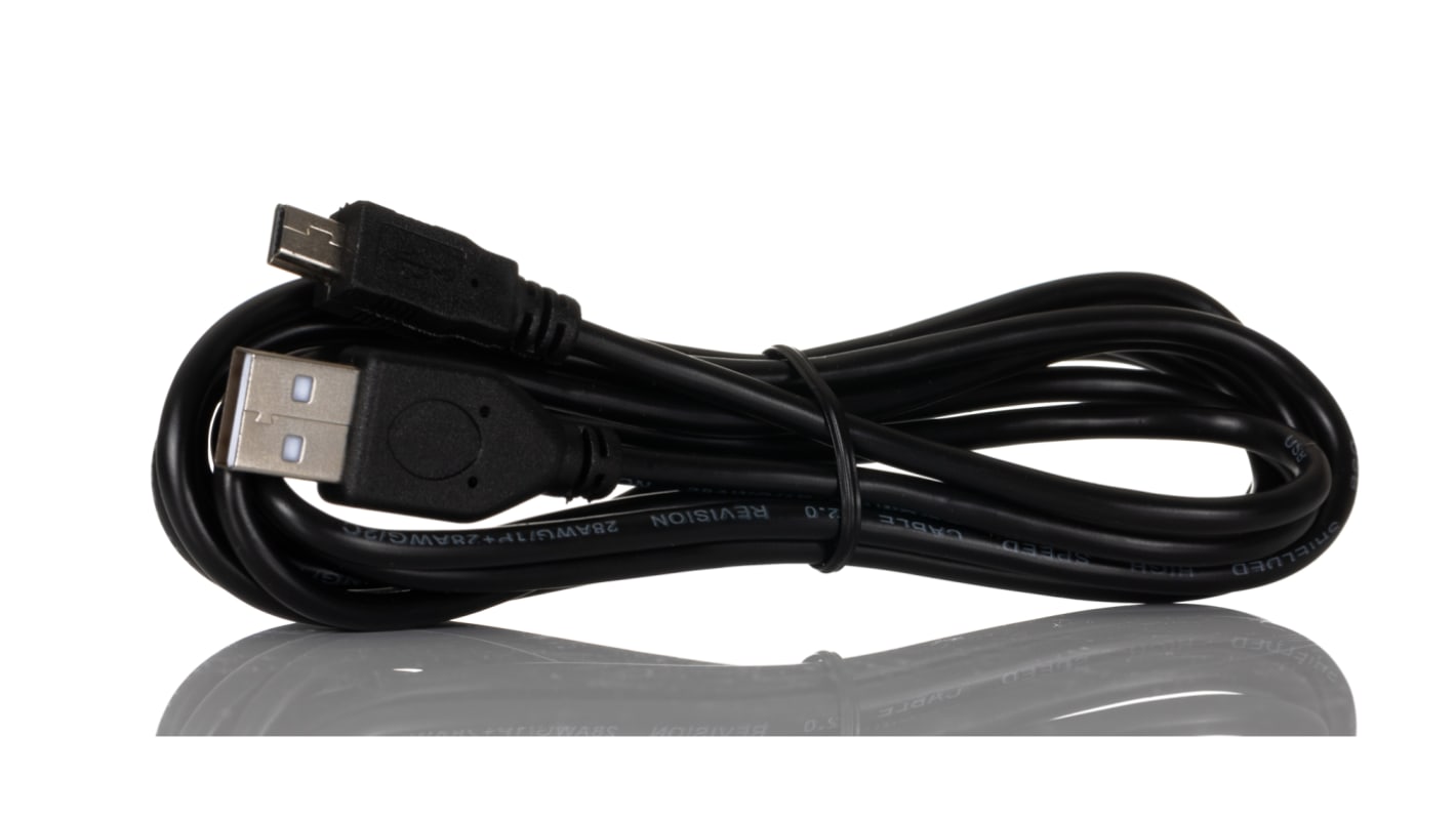 Kabel USB Złącze A USB A Złącze B Mini USB B dł. 1.8m Przewód USB USB 2.0 kolor: Czarny