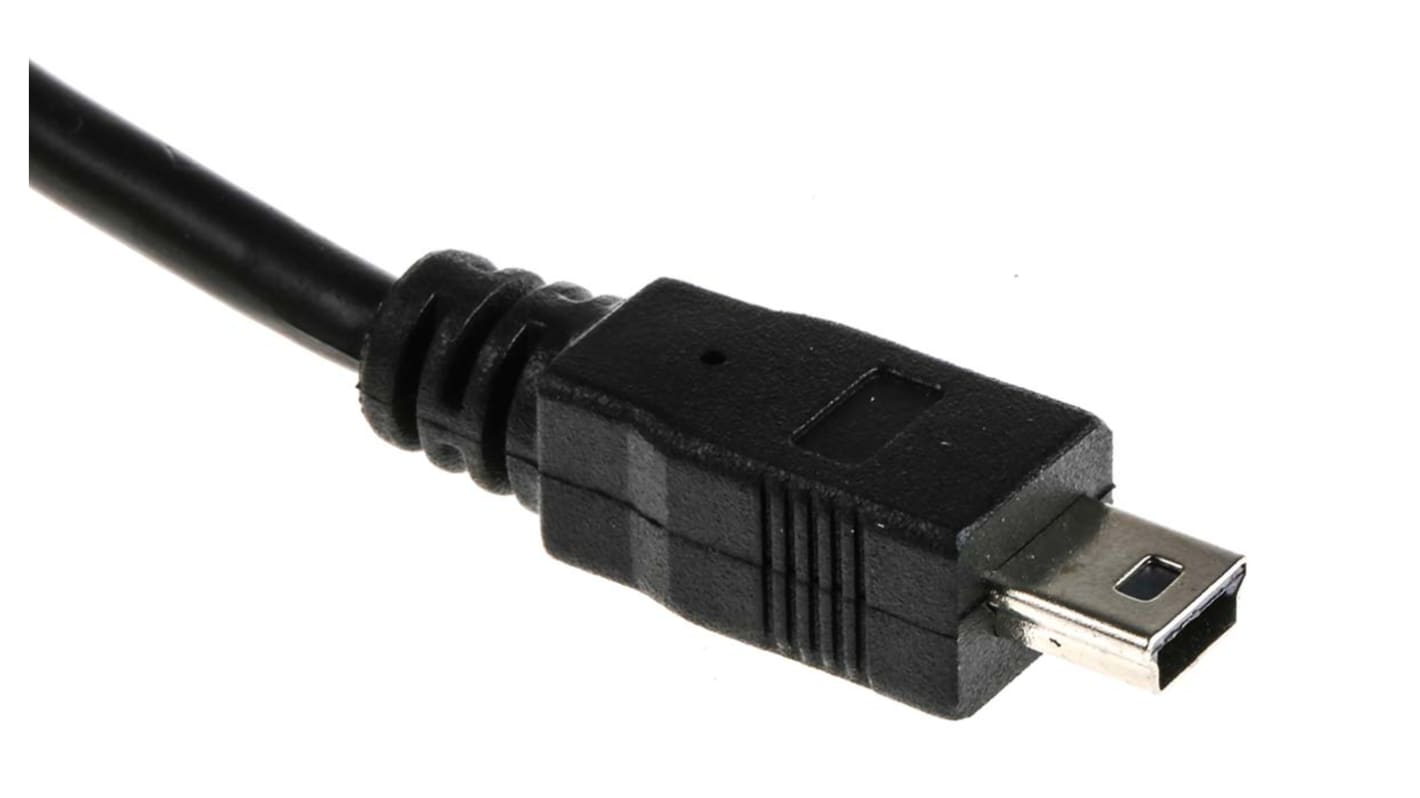 RS PRO USB 2.0, Male USB A to Male Mini USB B, 3m