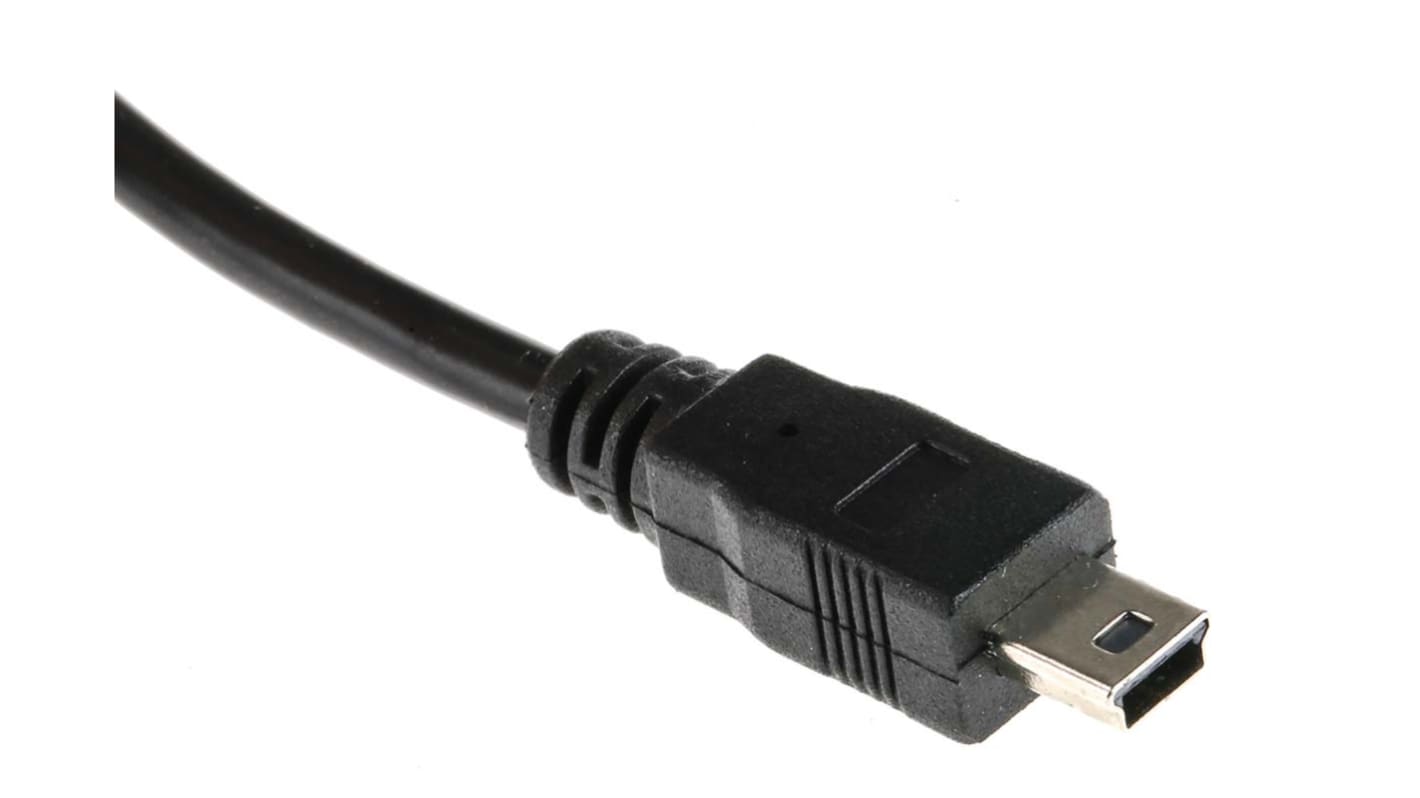 RS PRO USB 2.0, Male USB A to Male Mini USB B, 5m