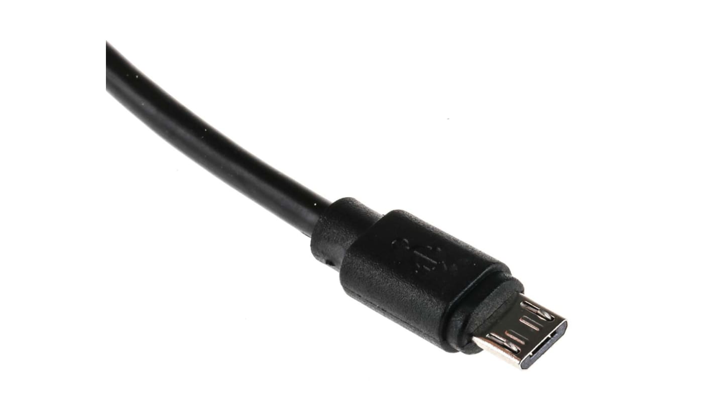 RS PRO USB 2.0, Male USB A to Male Micro USB B, 3m