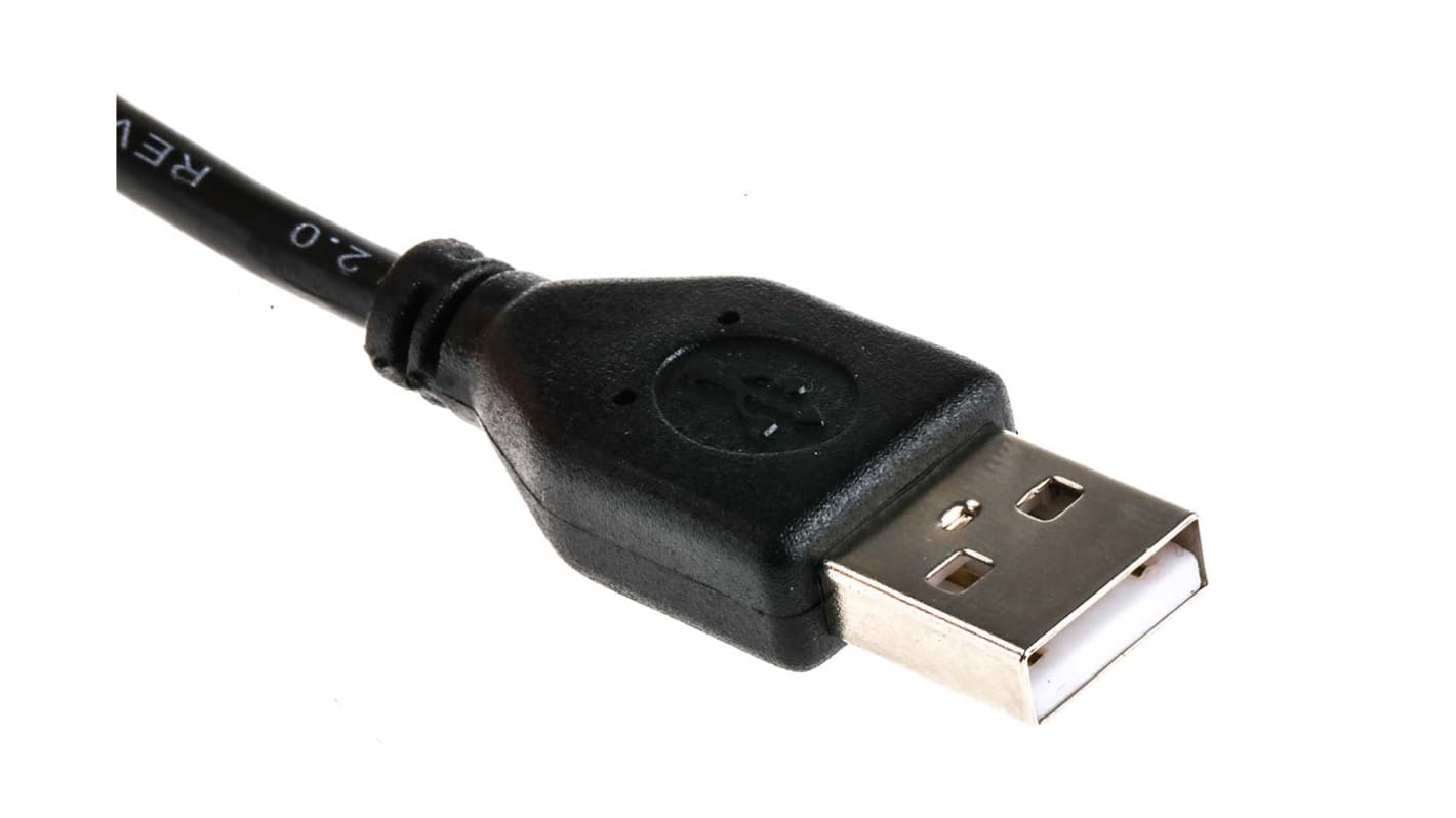 Kabel USB Złącze A USB A Złącze B USB A dł. 1.8m Przewód USB USB 2.0 kolor: Czarny