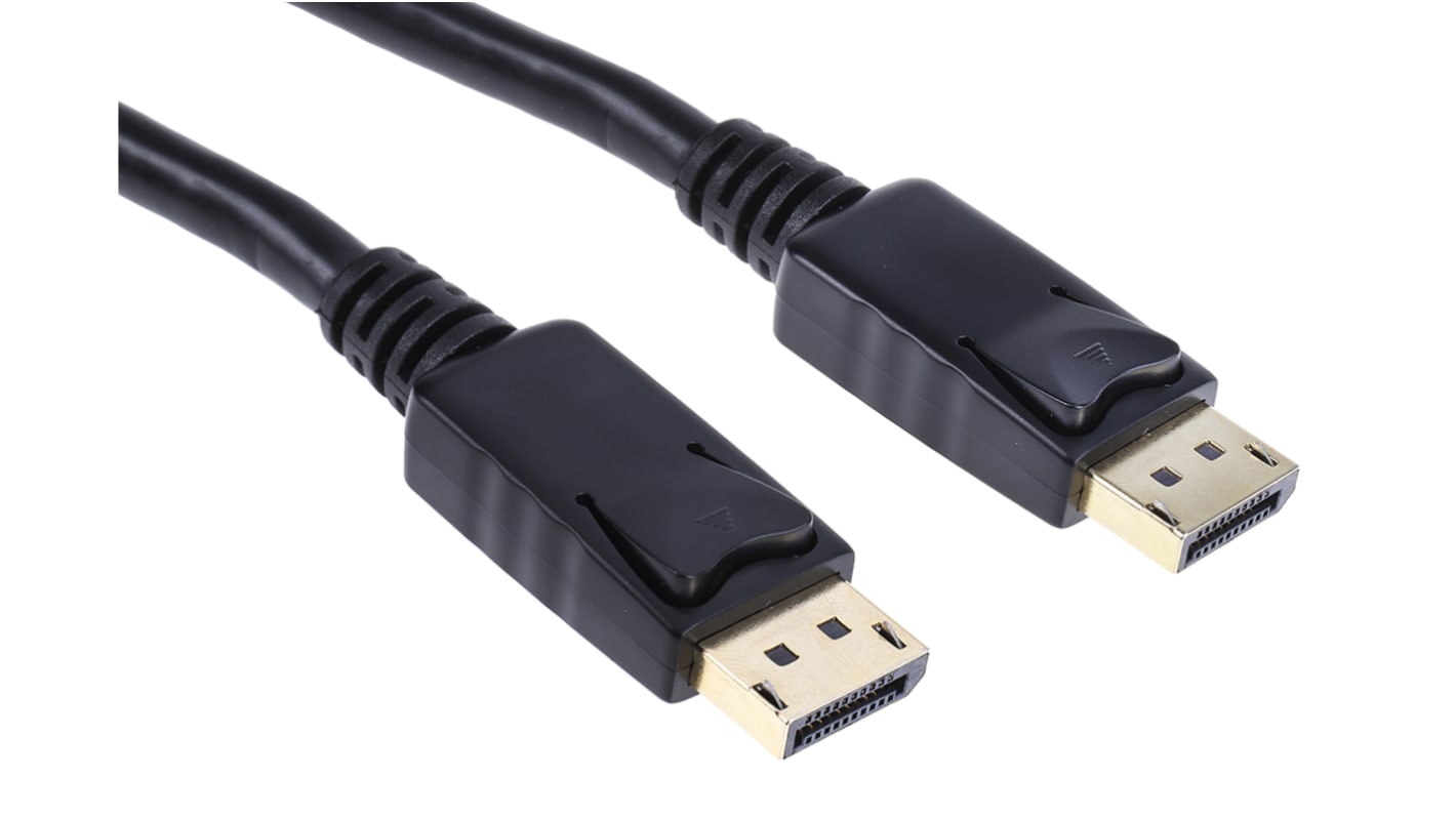 Kabel DisplayPort długość 3m Display Port B: Display Port A: Display Port v. 1.2 RS PRO 4K @ 60 Hz