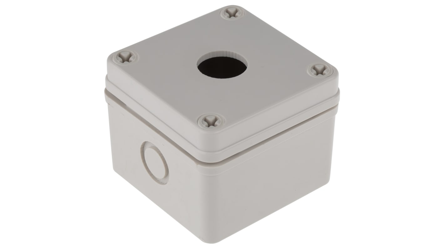 RS PRO, コントロールボックス, 穴径 22.5mm, 1 点用, プラスチック