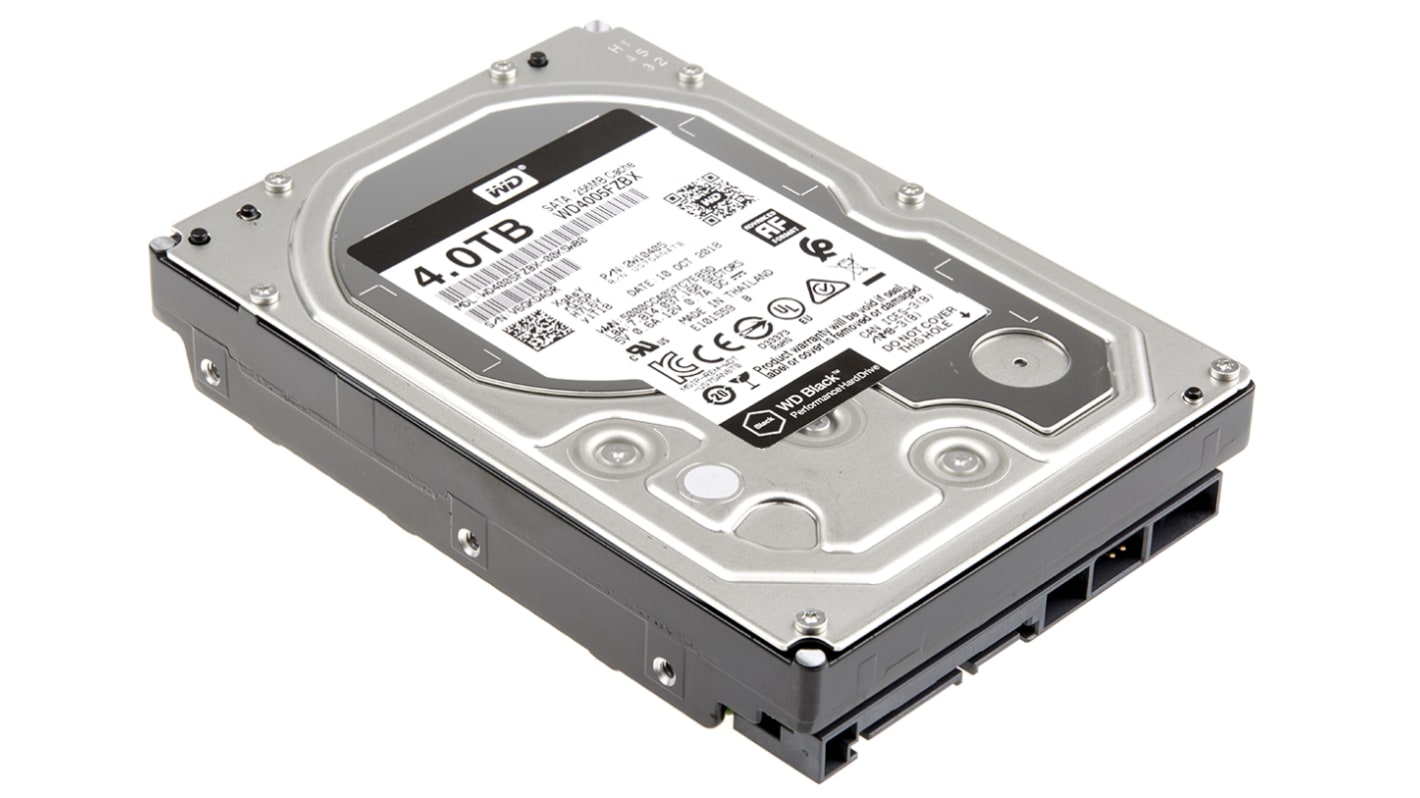 Western Digital Intern Interne Festplatte SATA 6 Gbit/s, 4 TB, HDD