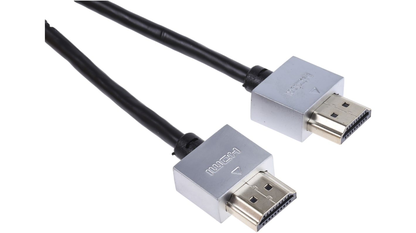 RS PRO HDMI-Kabel A HDMI Stecker B HDMI Stecker 4K max., 50cm, Schwarz