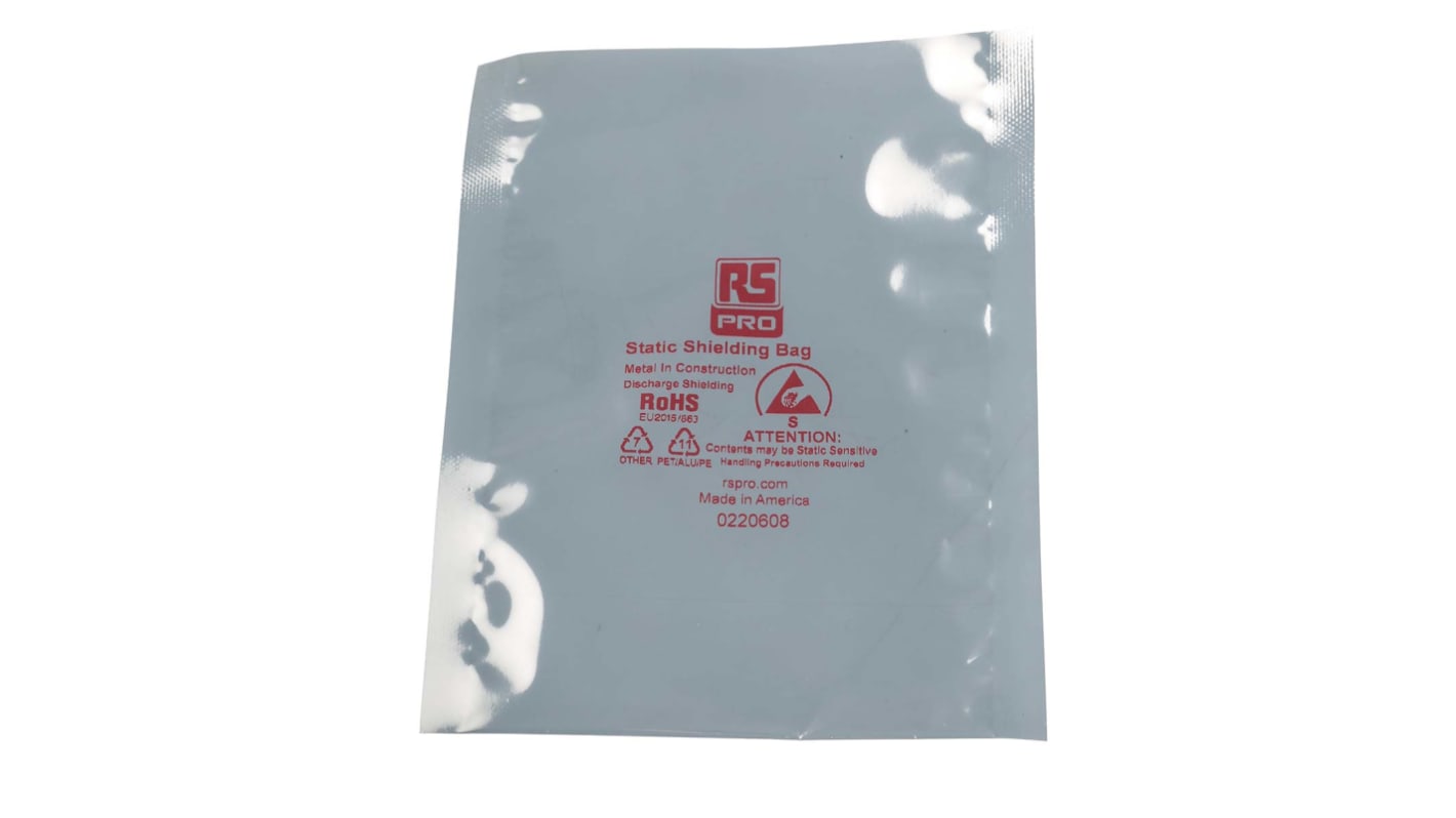 RS PRO Static Shielding Bag 102mm(W)x 152mm(L)