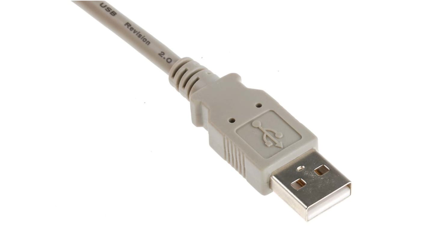 RS PRO USB 2.0, Male USB A to Male USB A, 3m