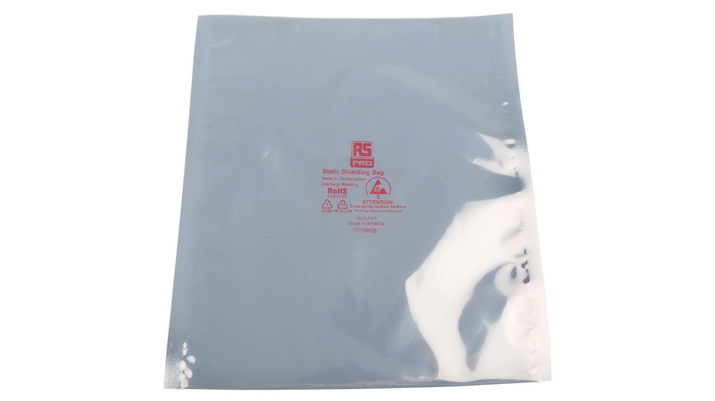 RS PRO Static Shielding Bag 203mm(W)x 254mm(L)