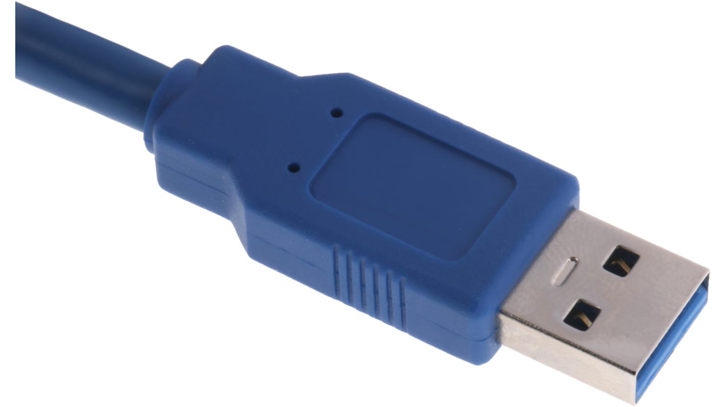 RS PRO USB-Kabel, USBA / USBA, 1m USB 3.0 Blau