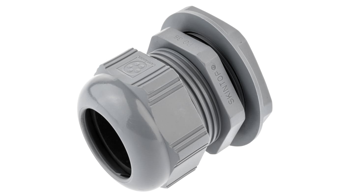 Lapp SKINTOP Series Grey Polyamide Cable Gland, PG36 Thread, 24mm Min, 32mm Max, IP68