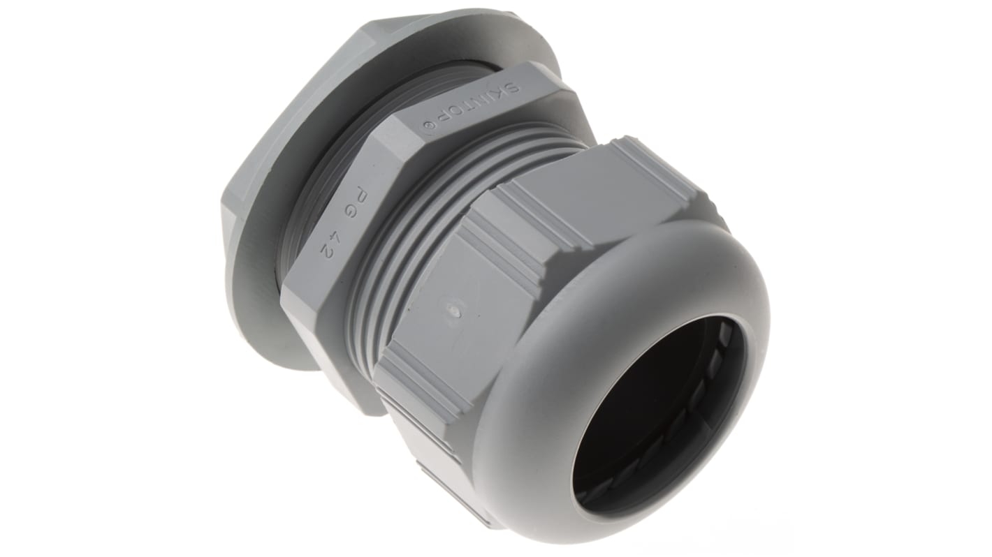 Lapp SKINTOP Series Grey Polyamide Cable Gland, PG42 Thread, 35mm Min, 38mm Max, IP68