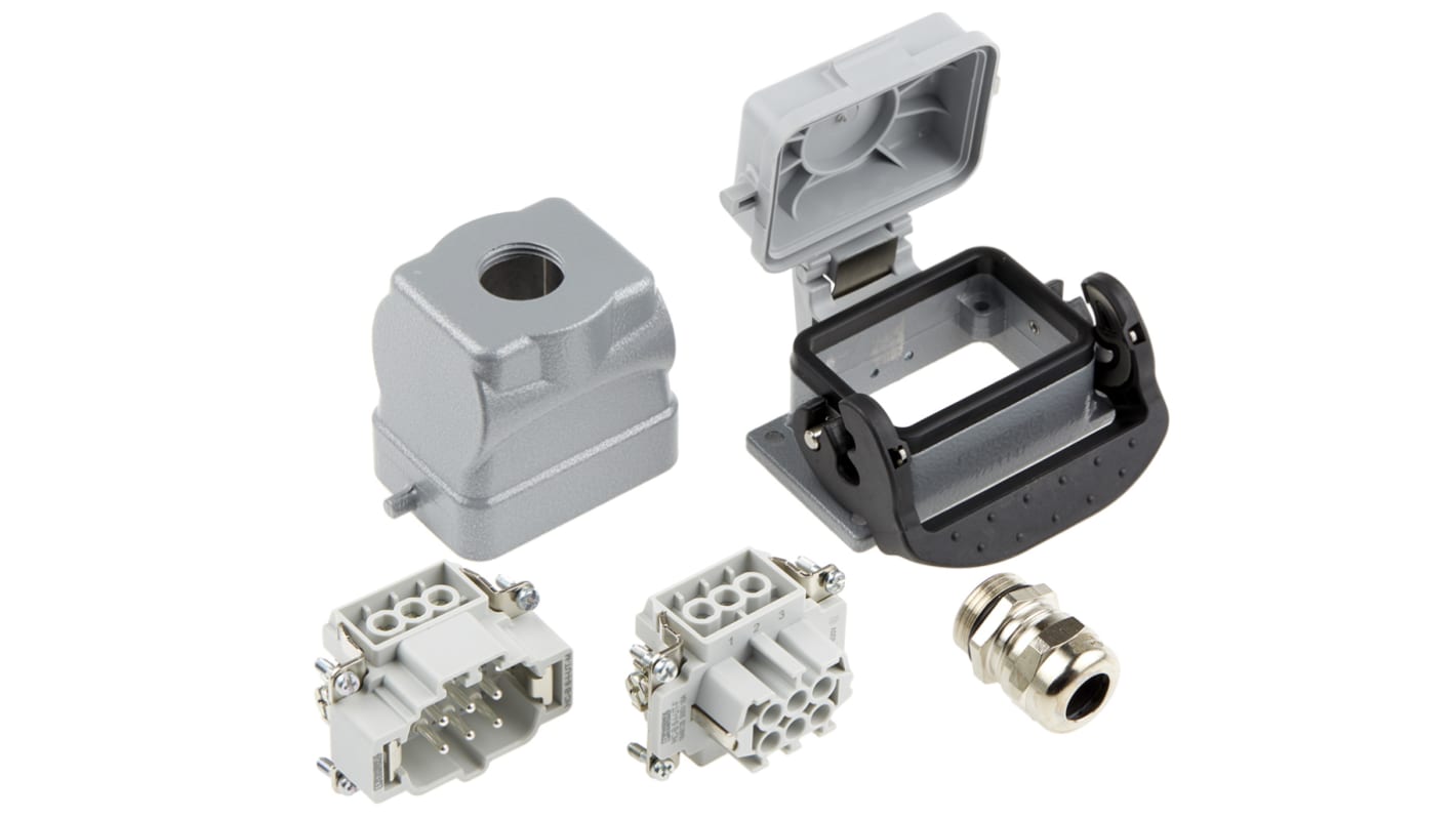 フエニックスコンタクト ヘビーデューティパワーコネクタキット, 6極, 16A, 500 V, 1409671