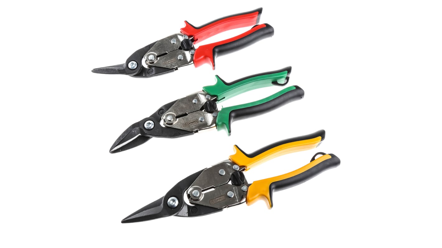RS PRO Pladesaks med udveksling, Type: Venstre, højre, lige, 250 mm