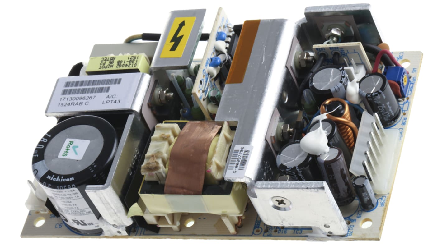 Artesyn Switching Power Supply, LPT43, 5 V dc, ±12 V dc, 8 A, 700mA, 40W, Triple Output, 120 → 300 V dc, 85