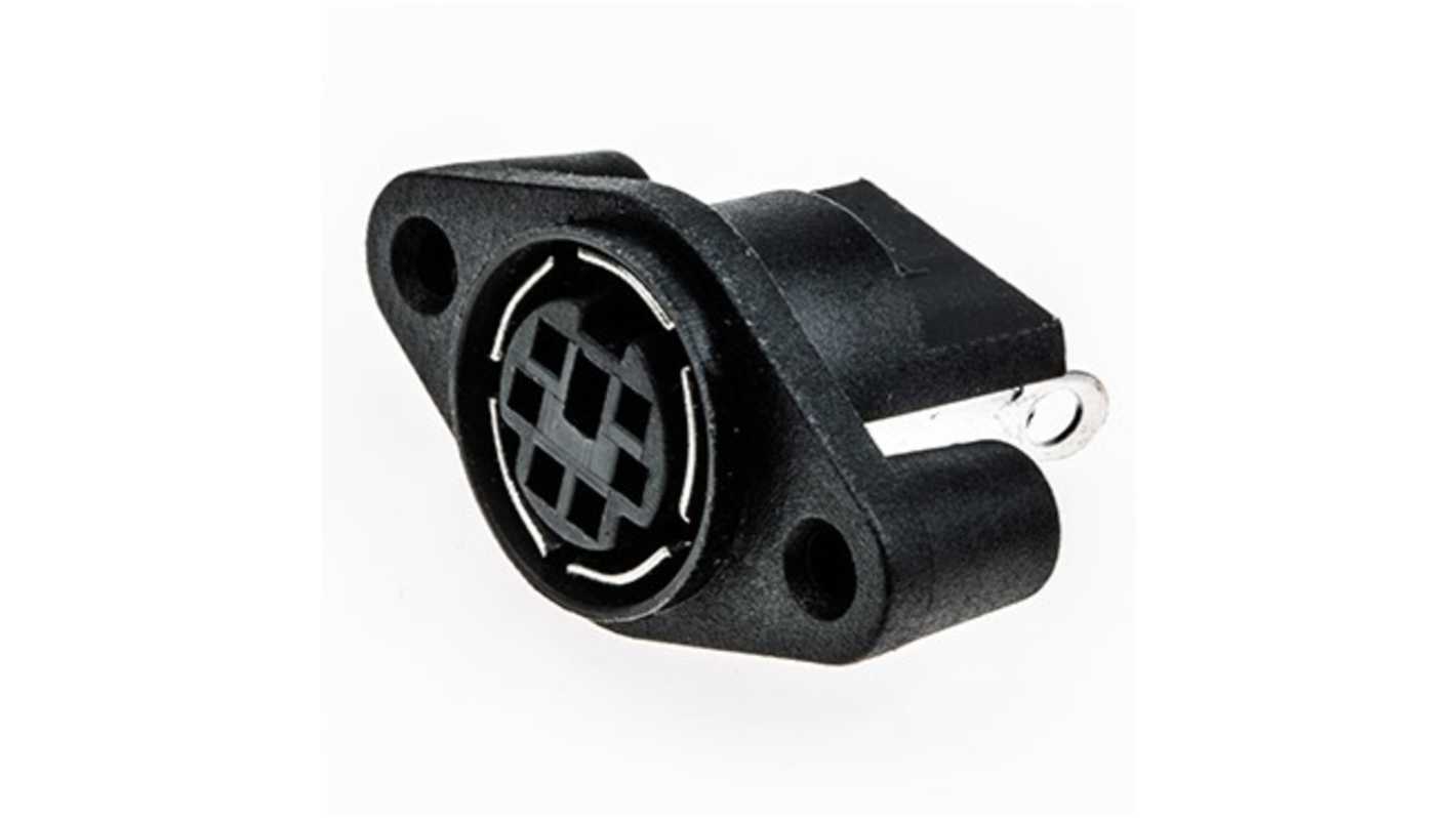 RS PRO 6 Pole Miniature Din Socket, 1A, 100 V ac