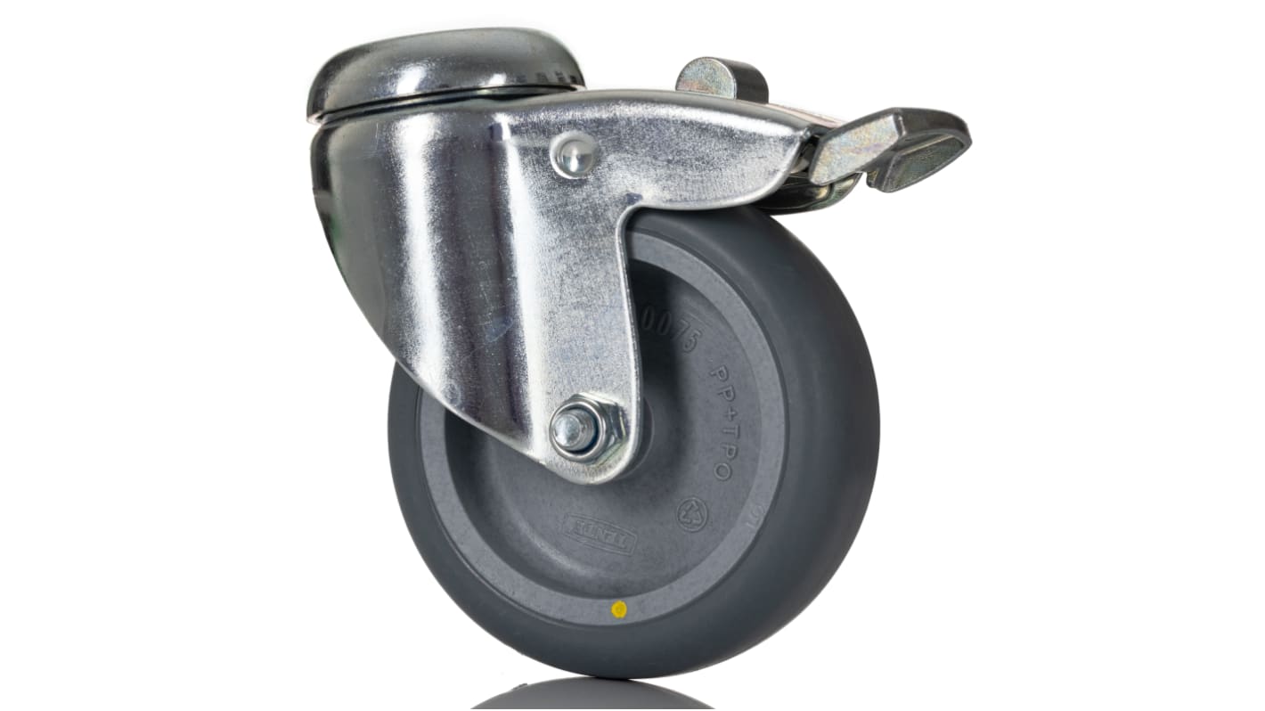 Tente Swivel Castor Wheel, 150kg Capacity, 75mm Wheel