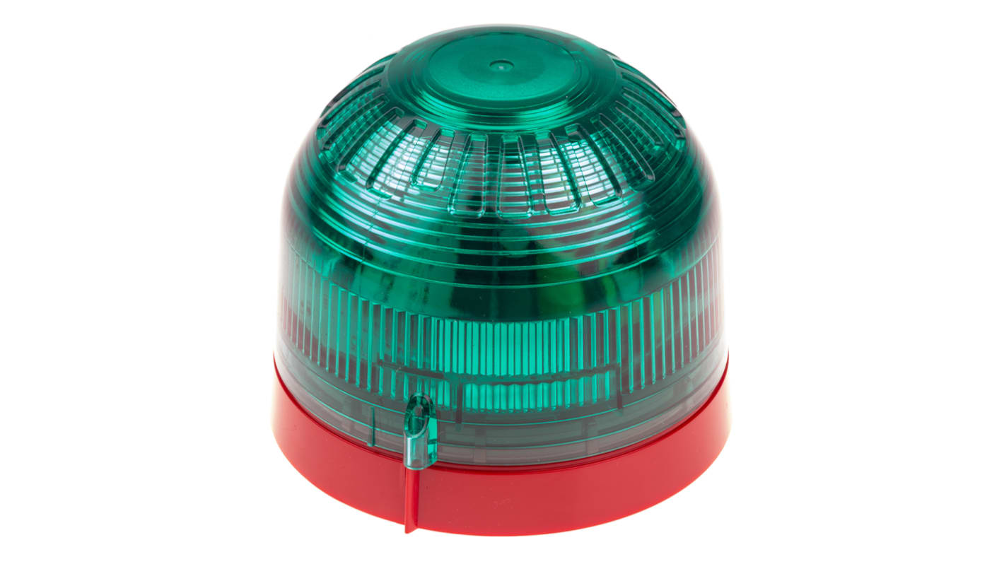 Klaxon Green Beacon, 10 → 60 V dc, Base Mount, Xenon Bulb, IP21