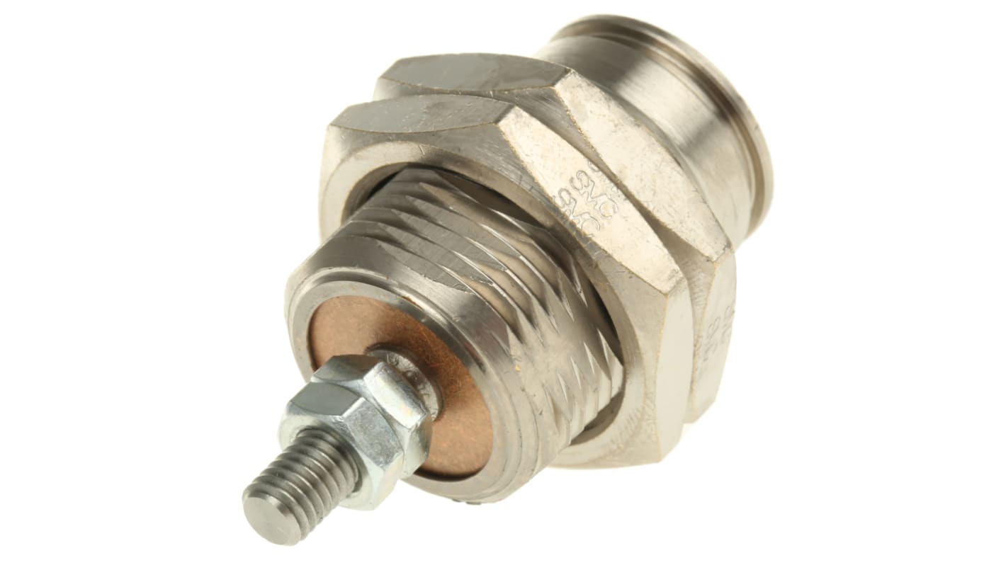 SMC Pneumatic Piston Rod Cylinder - 15mm Bore, 10mm Stroke, CJP Series, Single Acting