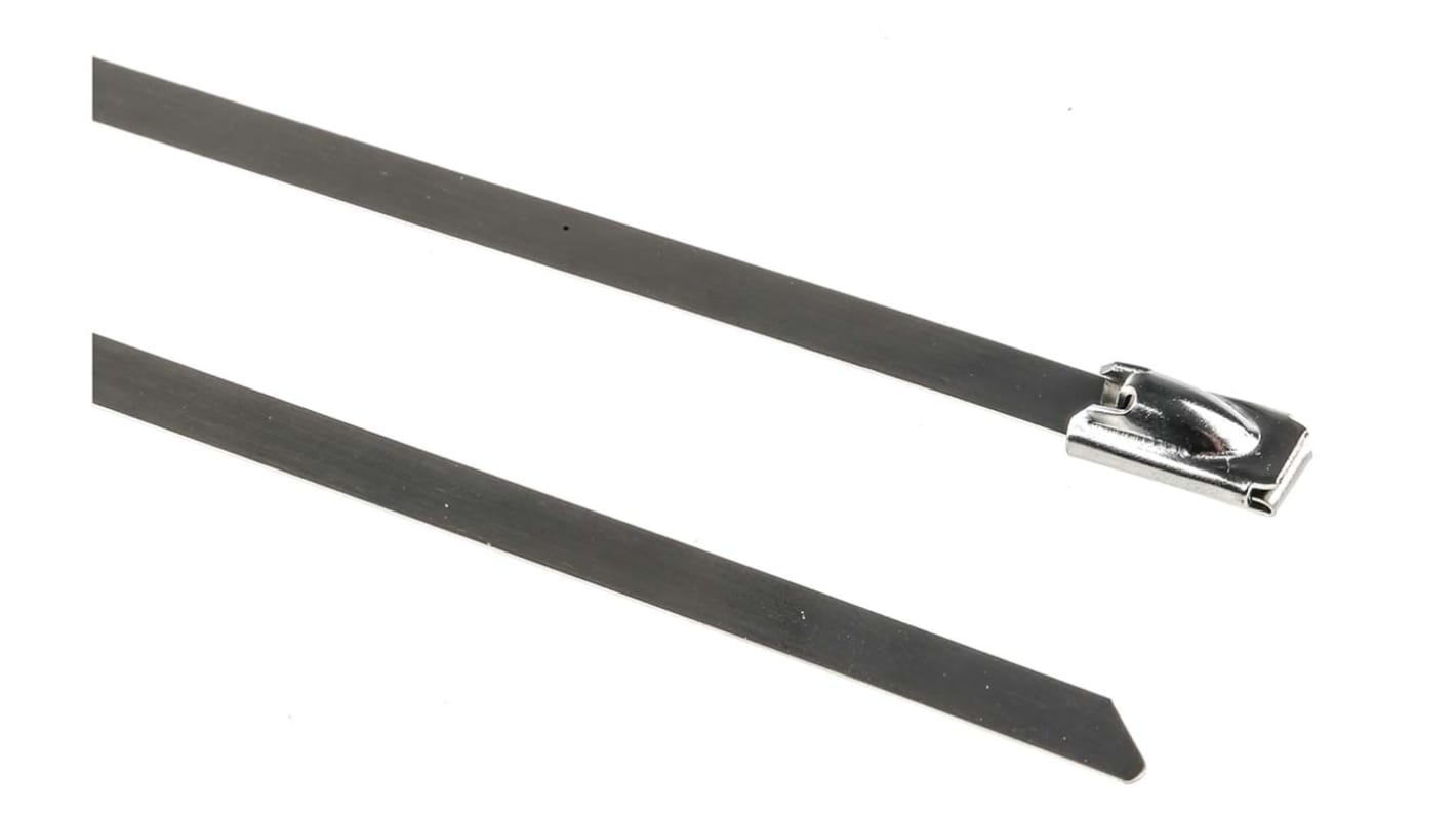 RS PRO Edelstahl 304 Kabelbinder Ball-Lock 4,6 mm x 200mm