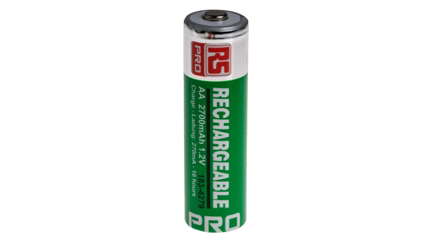 RS PRO AA Akku NiMH 1.2V, 2.7Ah,  geringe Selbstentladung