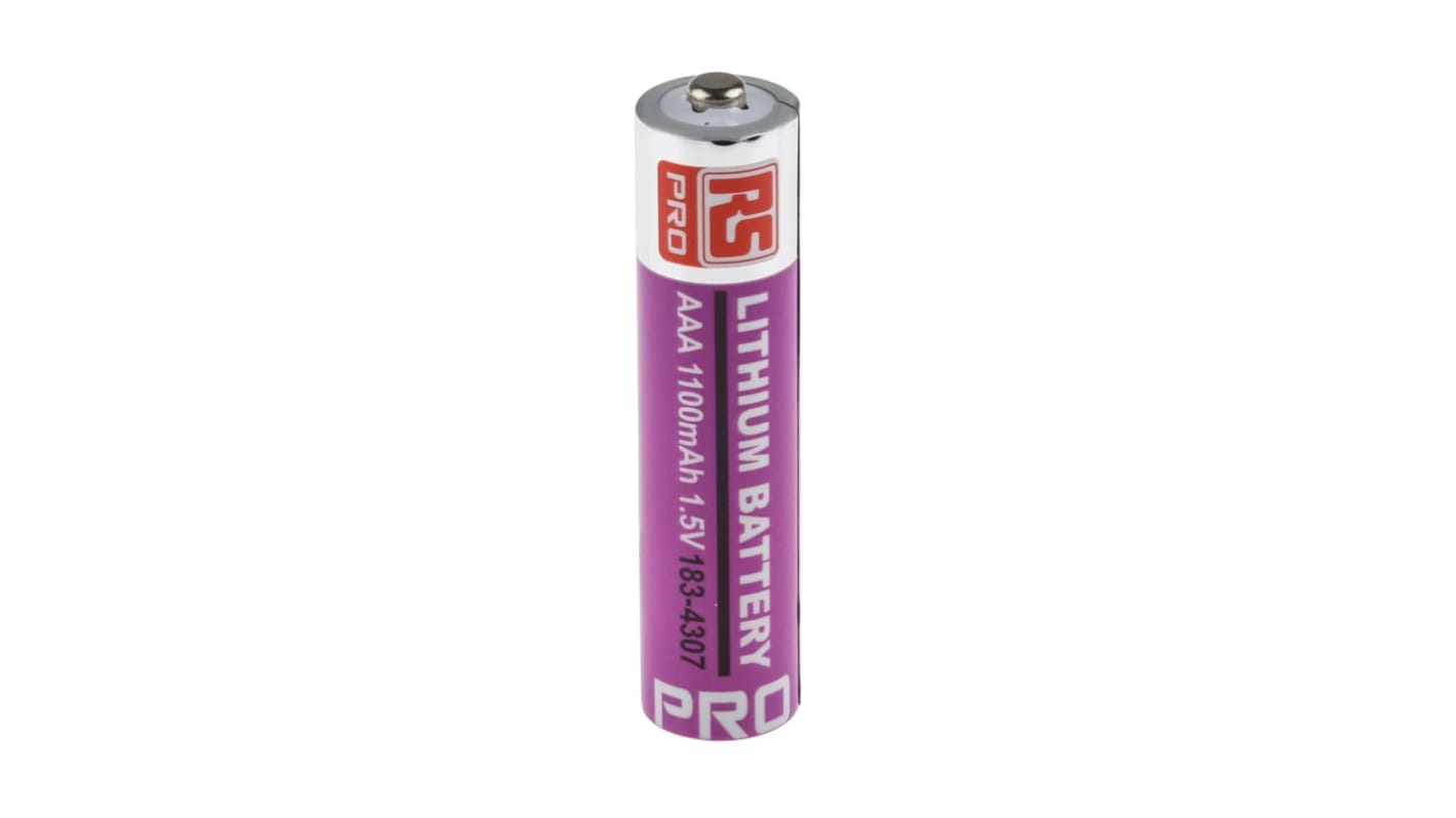 RS PRO RS PRO Lithium Iron Disulfide AAA Battery 1.5V