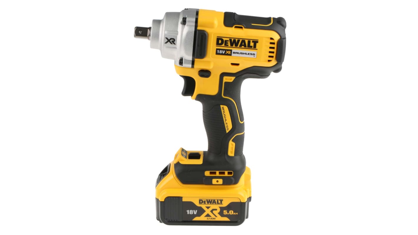 DCF894P2 QW DeWALT 1 2 in 18V 5Ah Impact Wrench Euro Plug RS