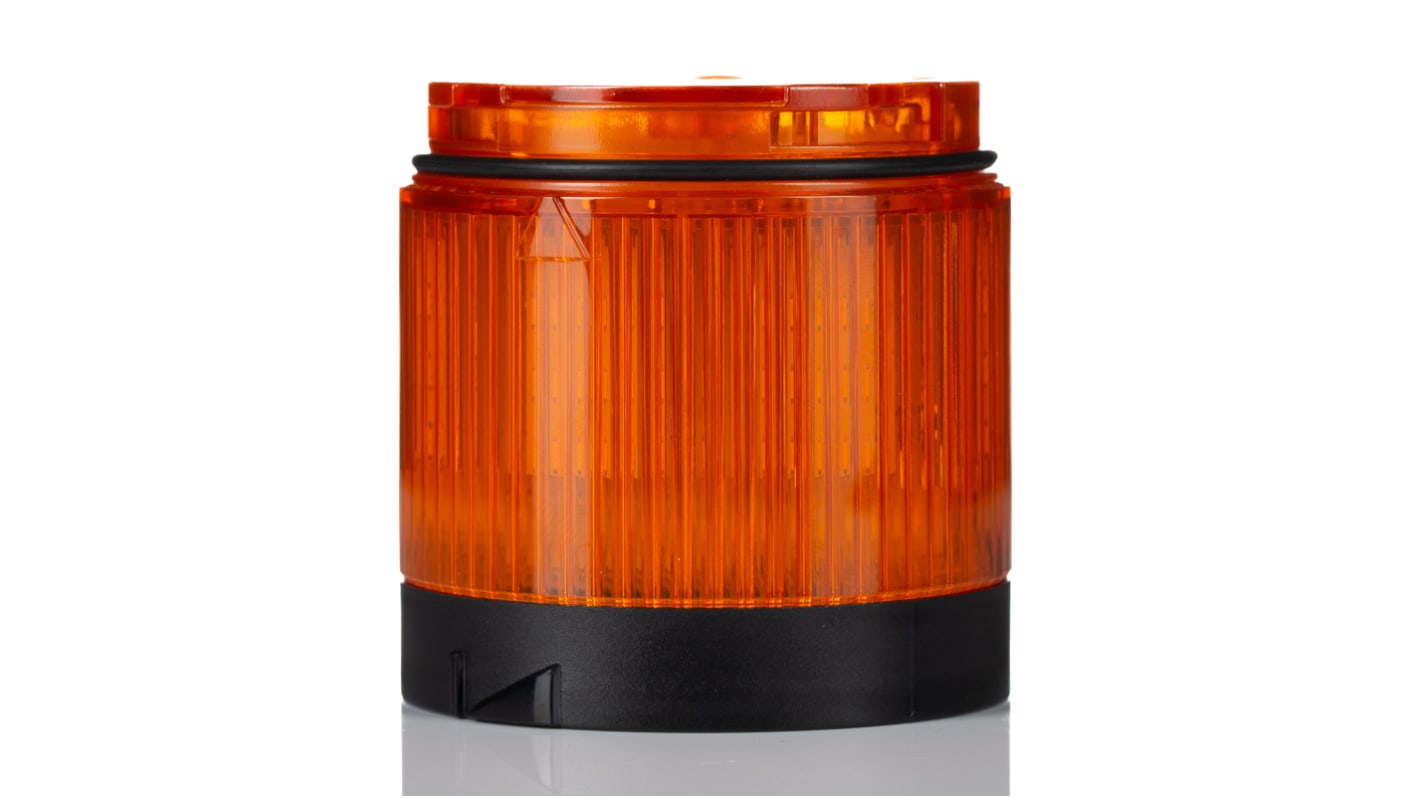 Allen Bradley 856T Series Amber Rotating Effect Beacon Tower, 24 V ac/dc, LED Bulb, AC, DC, IP66, IP67