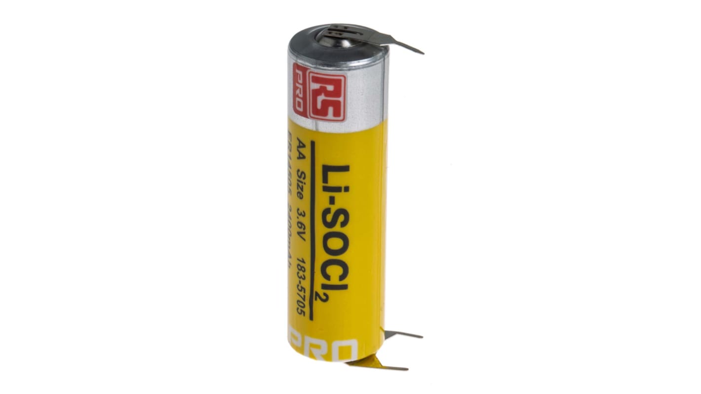 RS PRO Lithium Thionyl Chloride AA Battery 3.6V