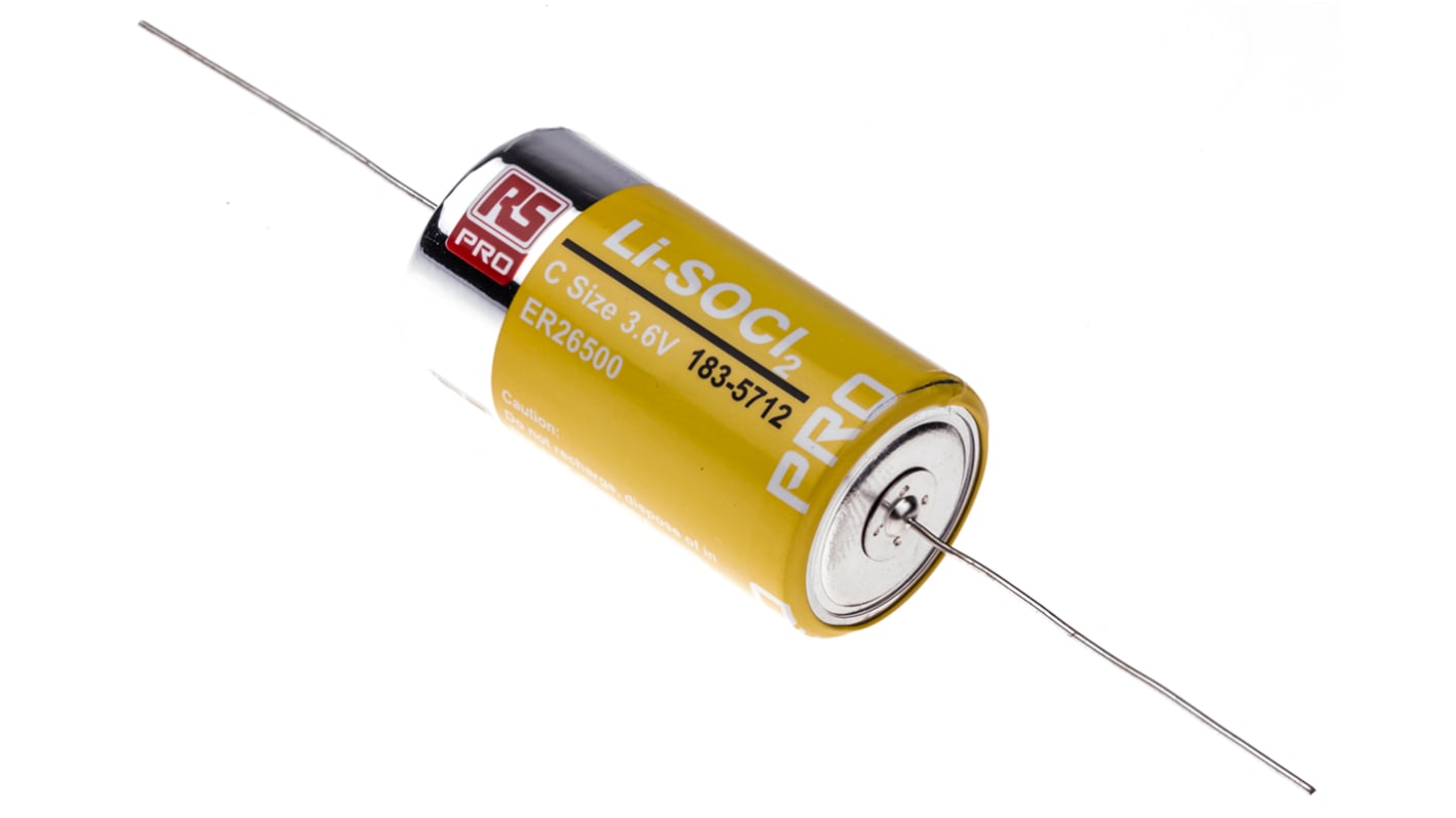 RS PRO, ER26500, Li-Thionylchlorid, C Batterie, 3.6V, 8.5Ah