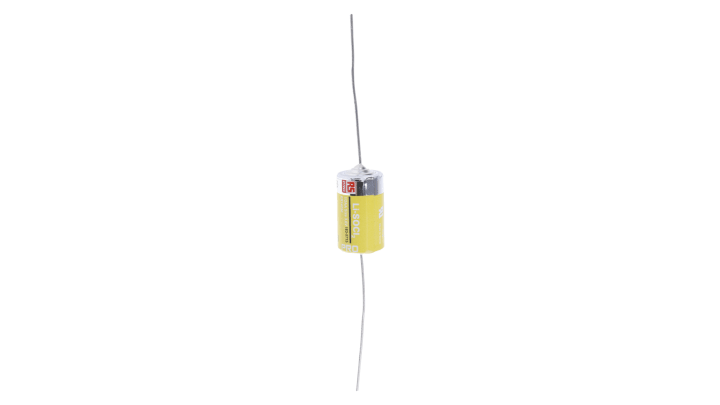 RS PRO Lithium Thionyl Chloride 3.6V, 1/2 AA Battery
