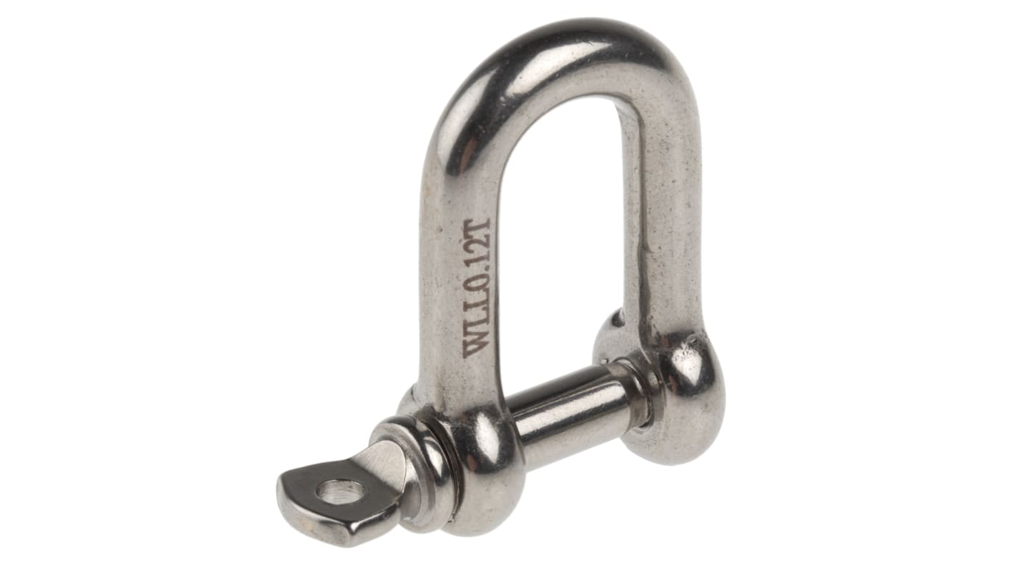 RS PRO D-Shackle, Stainless Steel, 120kg | RS