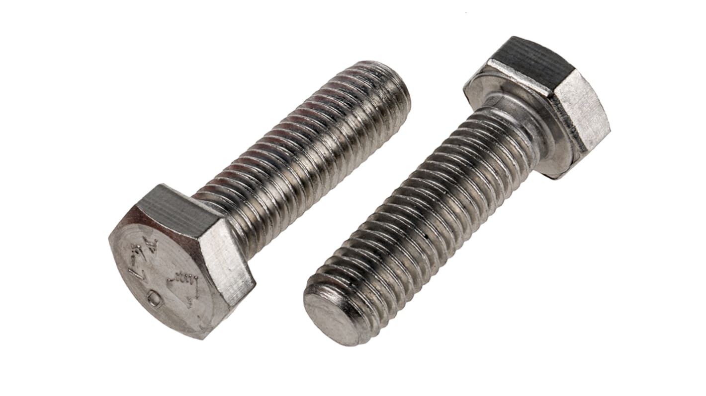 Śruba z łbem sześciokątnym gwint M12 40.0mm Stal nierdzewna Sześciokątny RS PRO