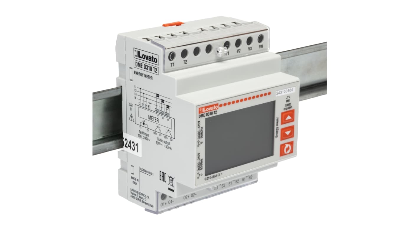 Lovato 3 Phase LCD Energy Meter, Type