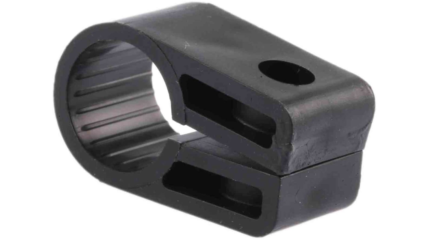 Clip serre-câbles RS PRO, Ø max 15.2mm en PE type Clip serre-câbles