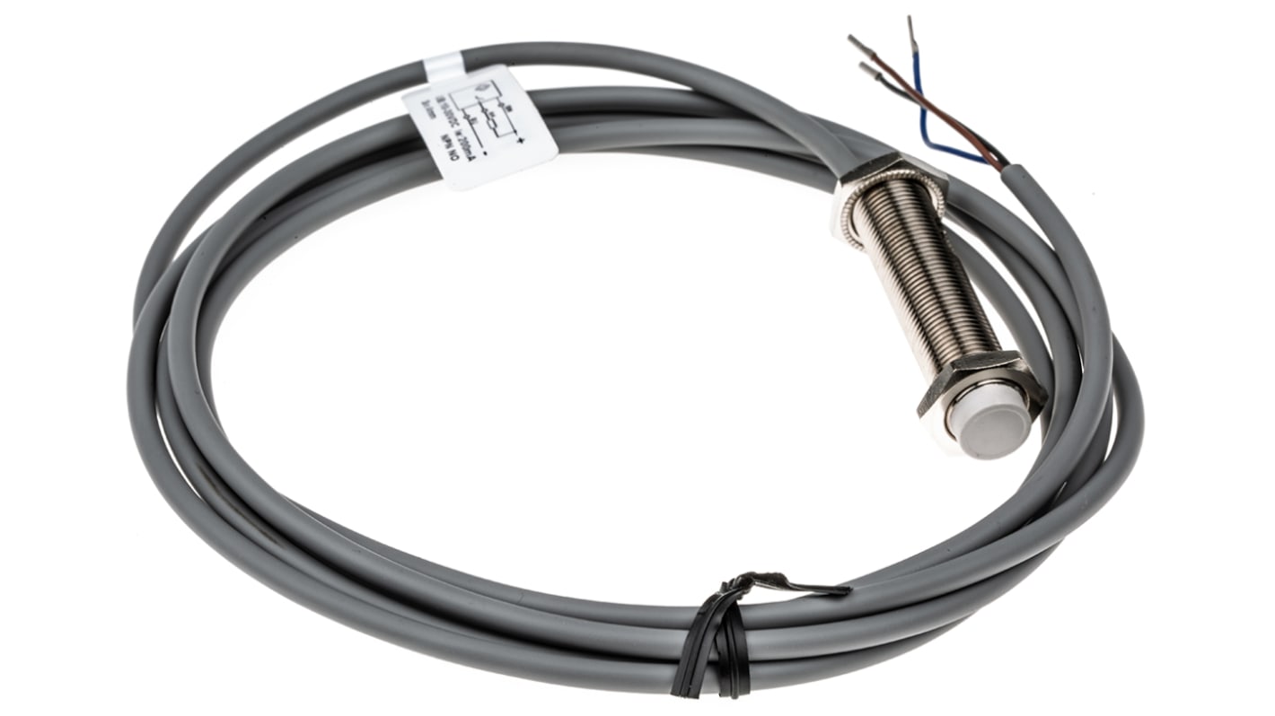 Rs-Online Sensore di prossimità Cilindro filettato RS PRO M12 rilevamento 4 mm 10 → 30 V c.c
