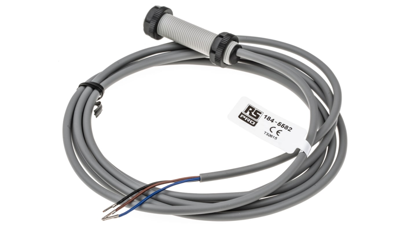 Rs-Online Sensore di prossimità Cilindro filettato RS PRO M12 rilevamento 2 mm 10 → 30 V c.c