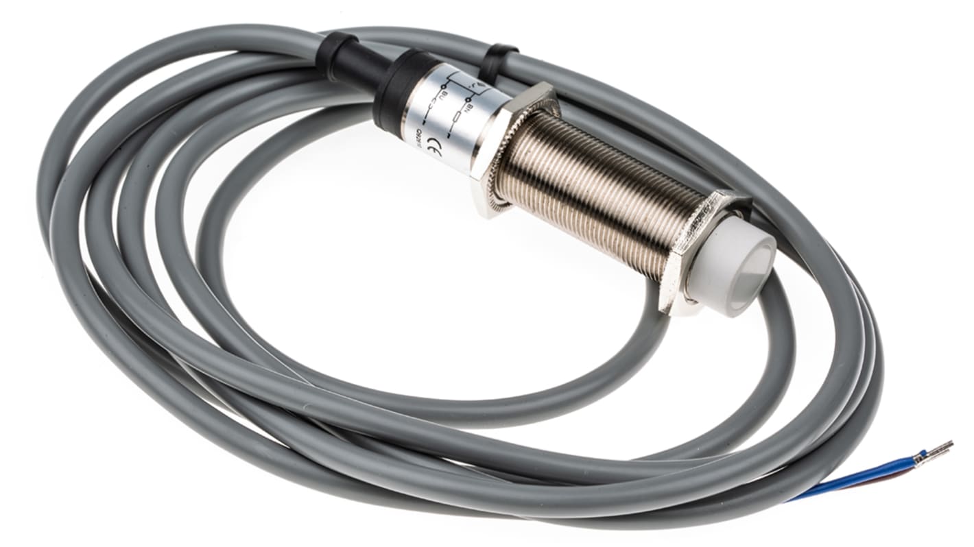 Rs-Online Sensore di prossimità Cilindro filettato RS PRO M18 rilevamento 8 mm 20 → 250 V c.a
