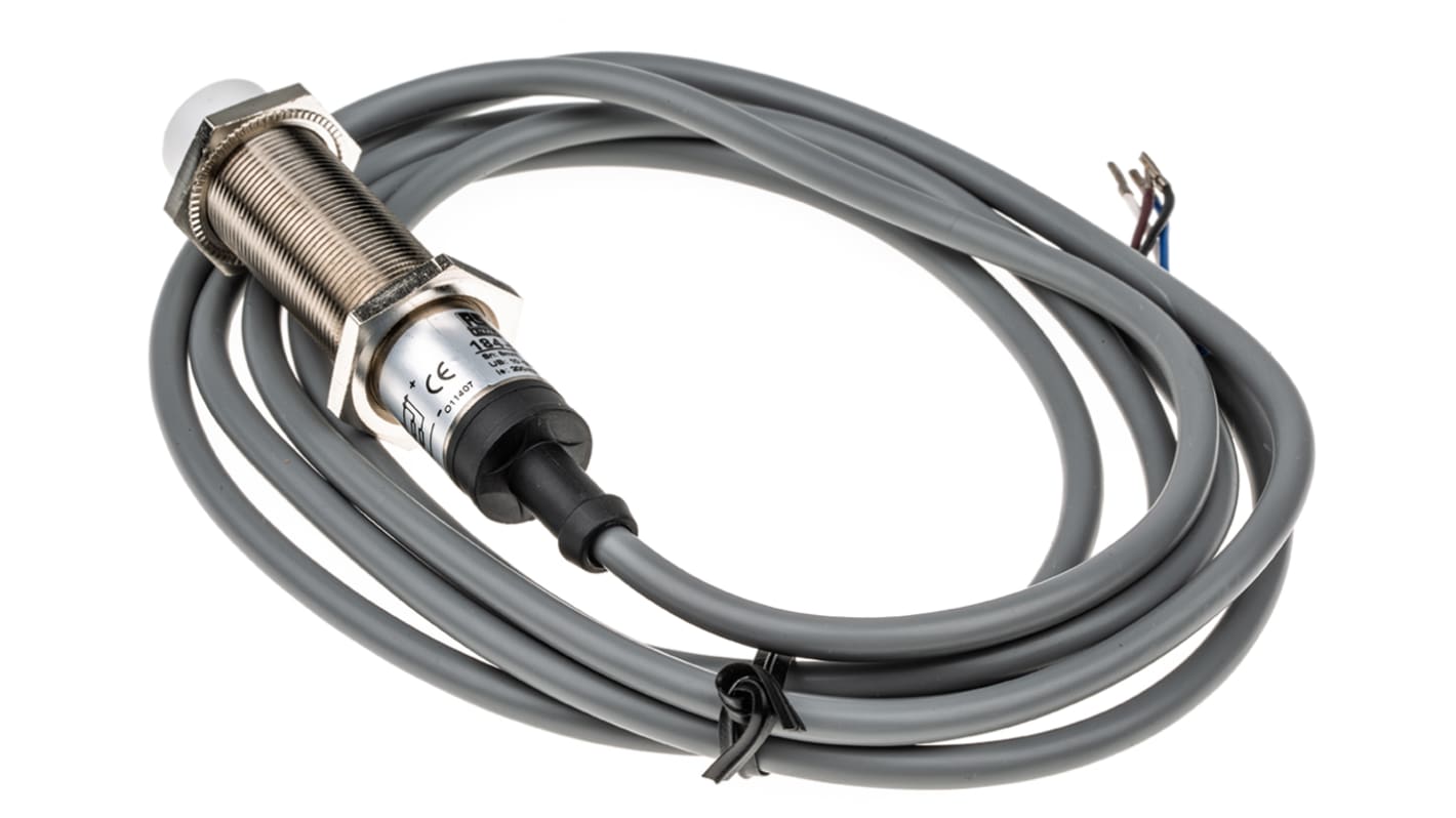 Rs-Online Sensore di prossimità Cilindro filettato RS PRO M18 rilevamento 8 mm 10 → 30 V c.c
