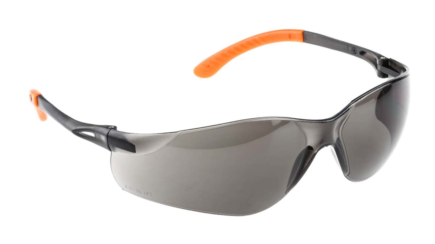 RS PRO UV Safety Glasses, Smoke Polycarbonate Lens