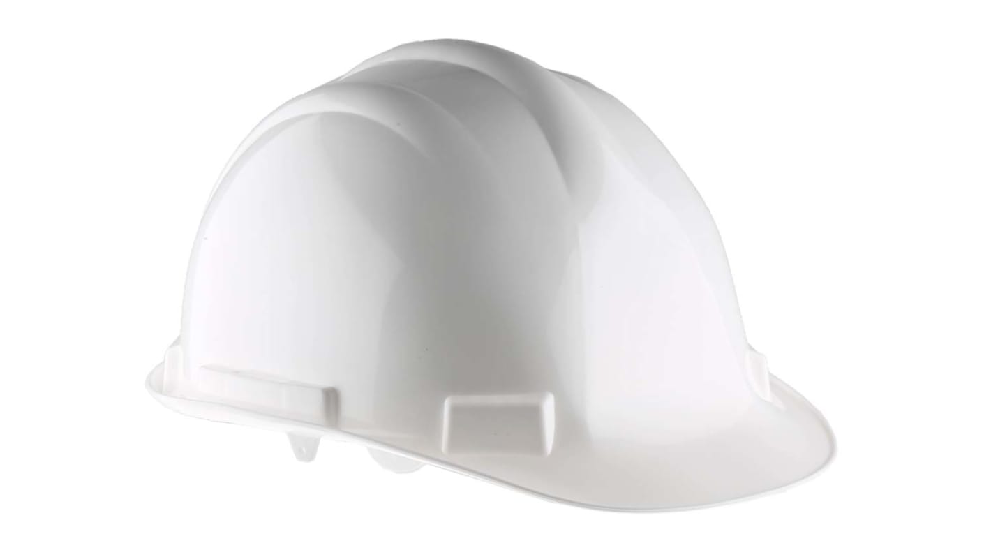 RS PRO White Safety Helmet, Adjustable