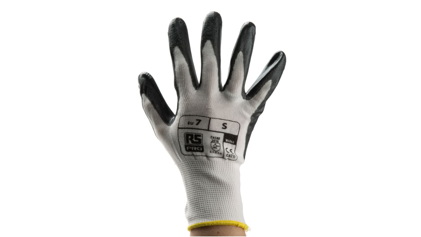 RS PRO Arbeitshandschuhe, Größe 7, Abrasion Resistant, Tear Resistant Weiß 1Paar