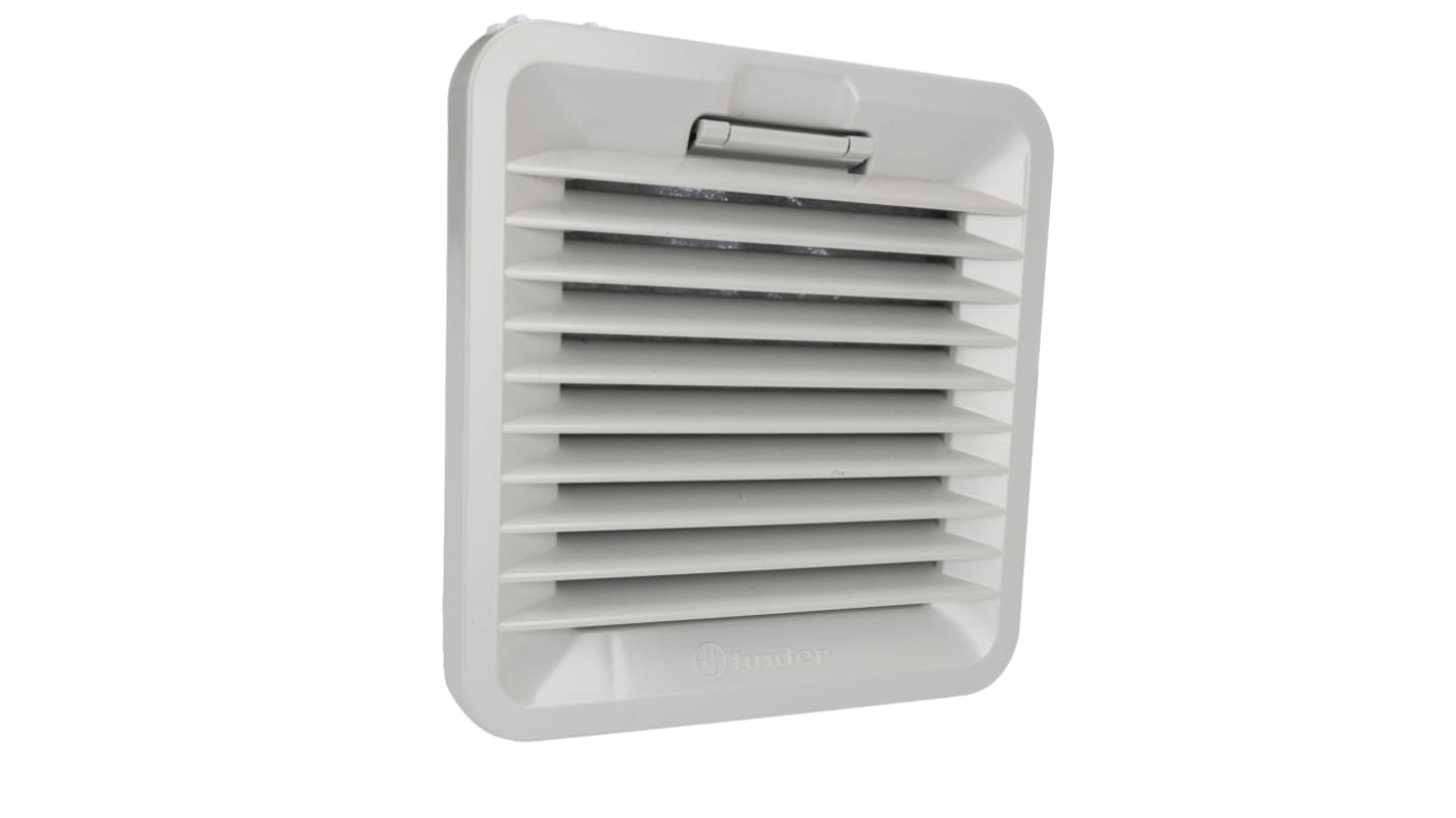 Ventilatore con filtro Finder 120 x 120mm, 24 V c.c., 24m³/h, rumorosità 37.5dB(A)